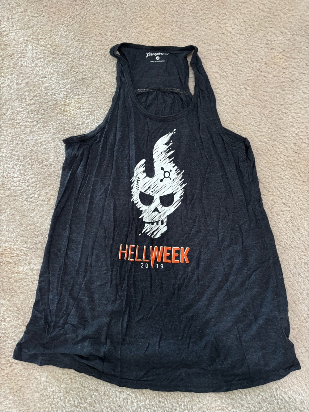 Orangetheory Black "Hell Week 2019" Muscle Tee